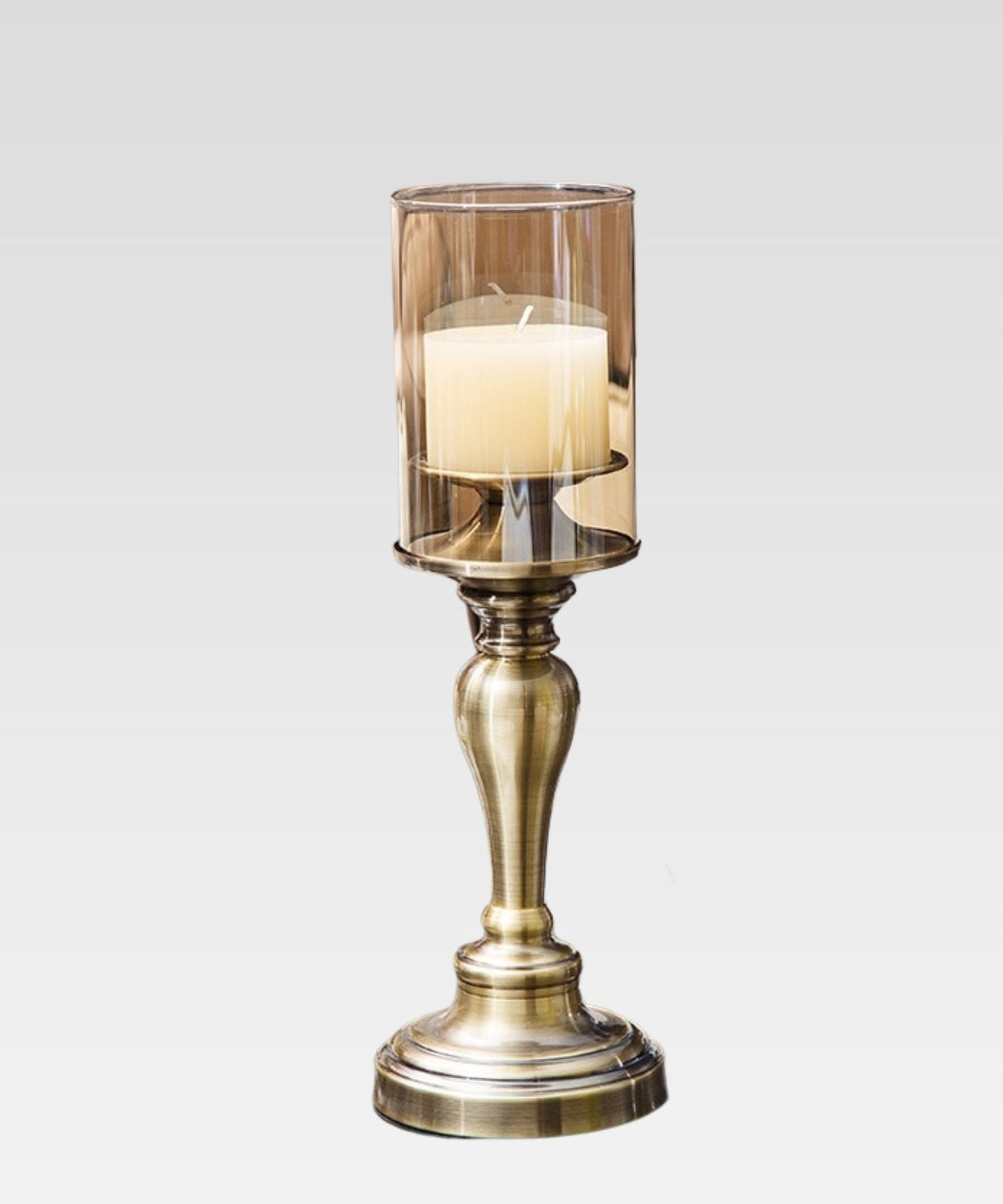 Bougeoir de Table en Verre