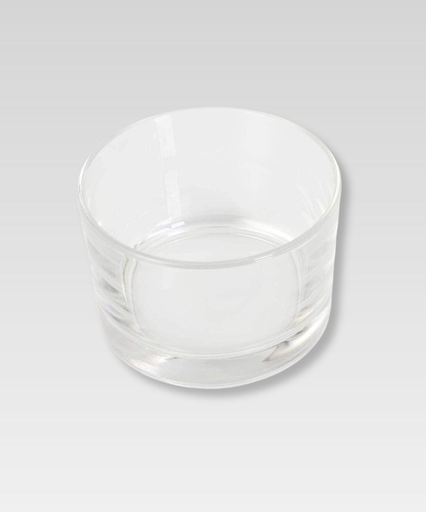 Bougeoir en Verre Transparent Rond